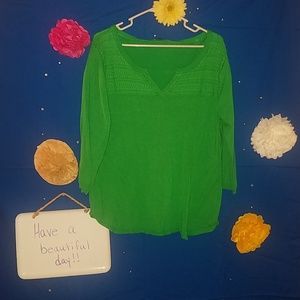 Kelly green sweater
